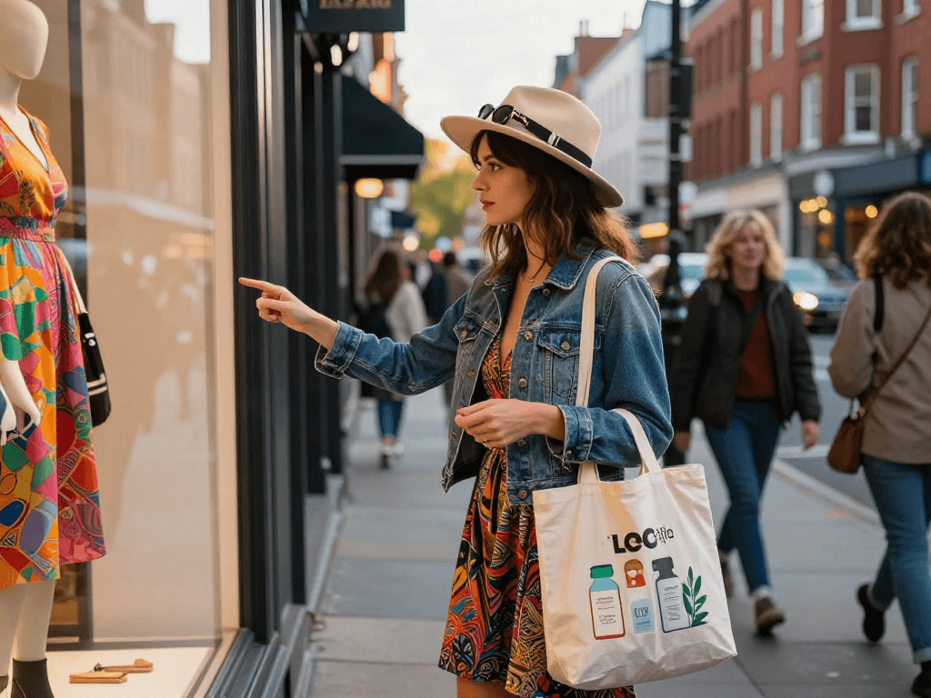 Dynamic lifestyle shopping experience featuring bro138 fashion trends on a vibrant urban street.