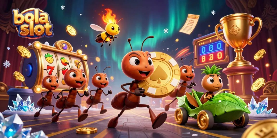 Engage with exciting bola slot games featuring animated heist scenes and vibrant casino elements.