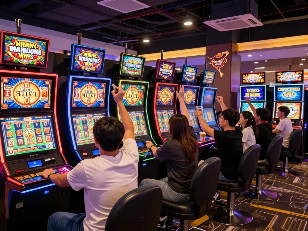 Aksi menarik di bagian permainan Mahjong Ways merayakan kemenangan para pemain yang penuh semangat menikmati pola andalan mahjong ways.