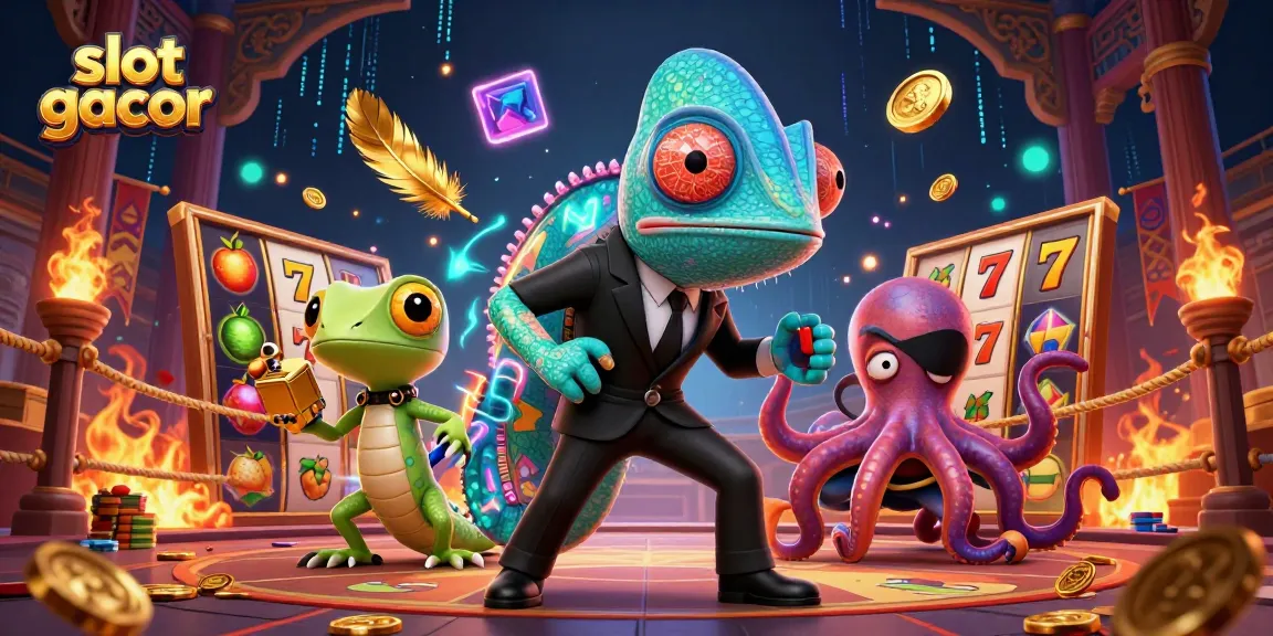 Experience thrilling slot gacor action with vibrant 3D characters and dynamic casino elements.