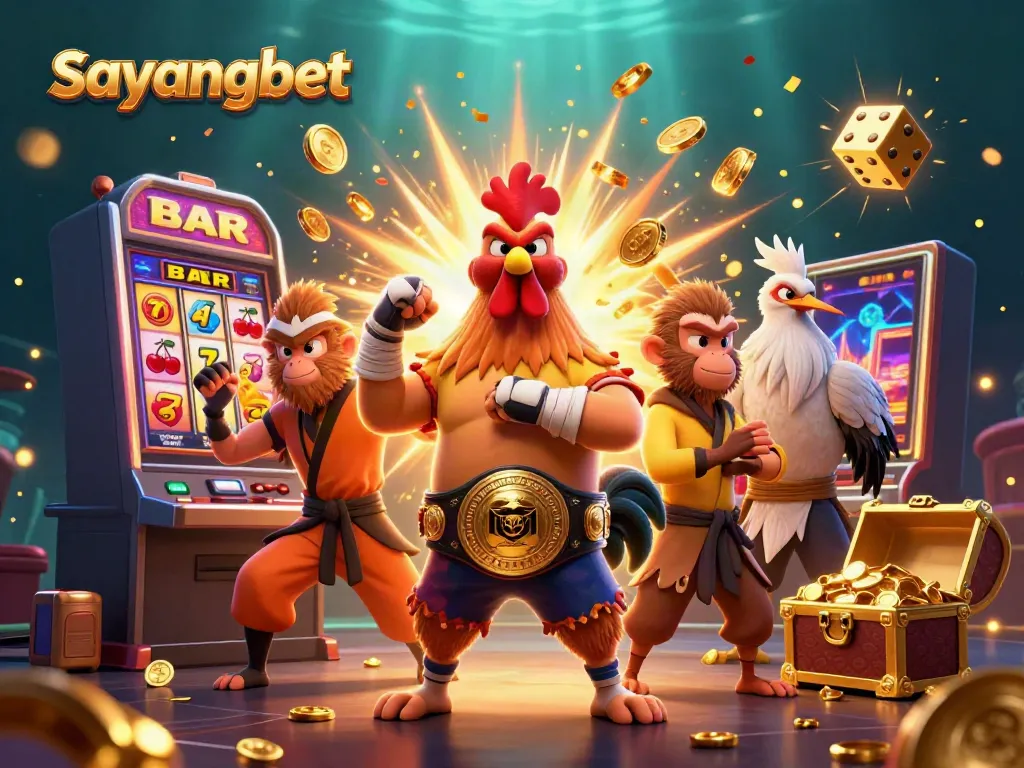 Experience exciting games and jackpots at sayangbet featuring dynamic characters and vibrant casino elements.