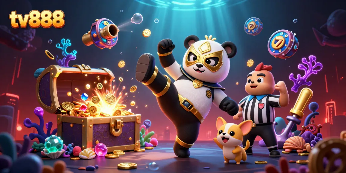 Experience excitement at tv888 with lively character action in a vibrant casino setting.