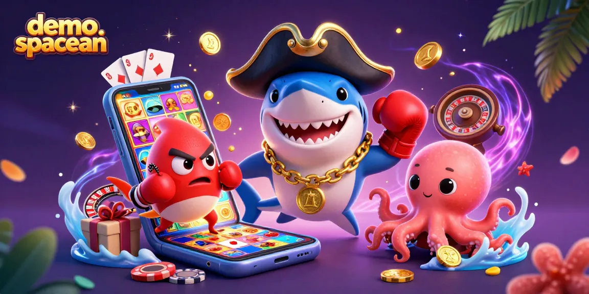 Play the demo spaceman game with fun casino elements of slots and animated characters