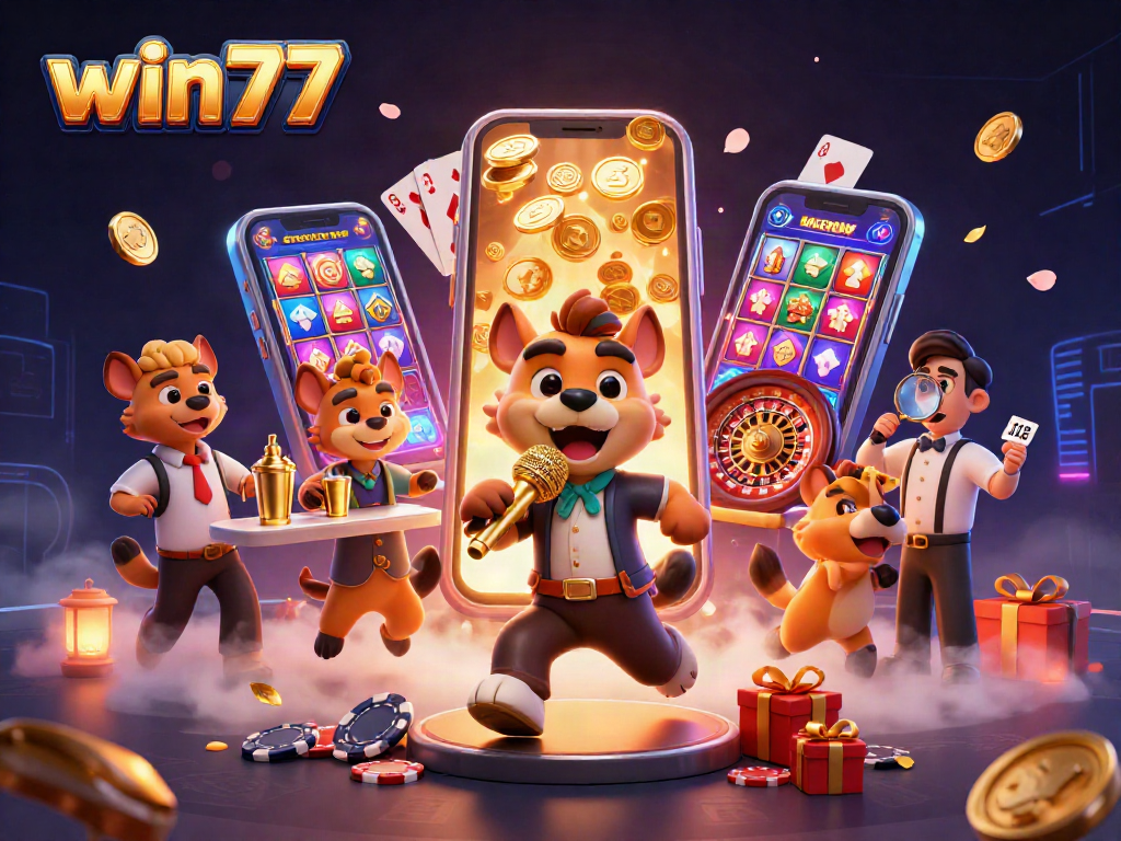 Menangkan permainan slot di win77 dengan petualangan kasino hewan lucu dan energi komedi.