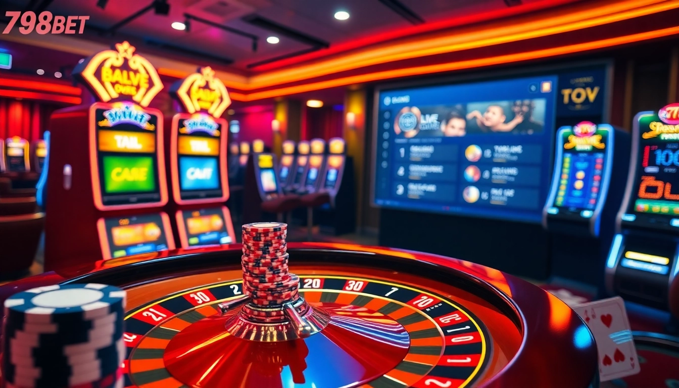 Experience thrilling gaming at 789BET.COM with immersive online casino visuals featuring roulette and poker games.