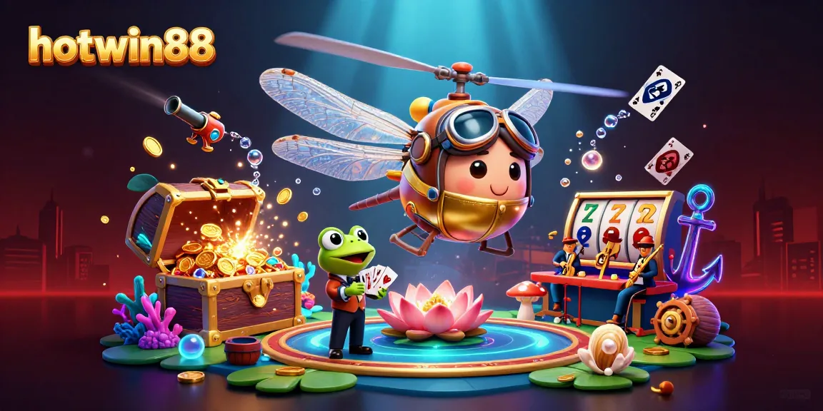 Experience the exciting world of hotwin88 with vibrant casino action and friendly competition in an underwater setting.
