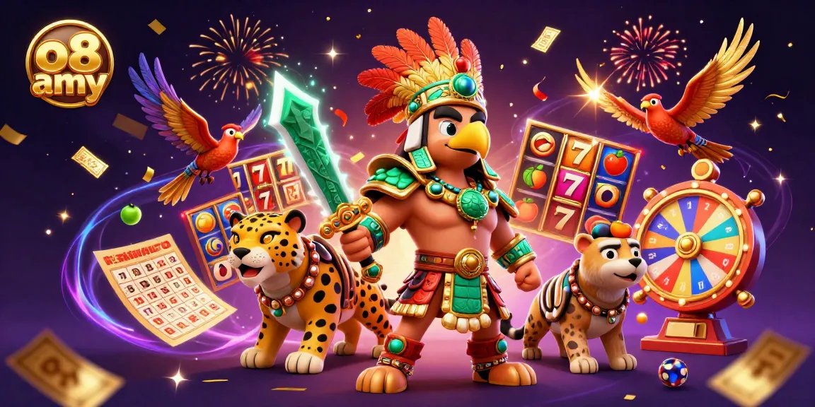 Spin with excitement at o8 army's vibrant slot games, featuring Aztec warriors and jackpot riches.