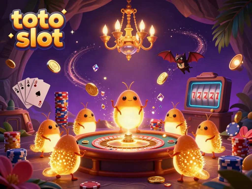 Permainan toto slot yang menarik dengan glowworms dan dealer kelelawar di kasino bawah tanah.