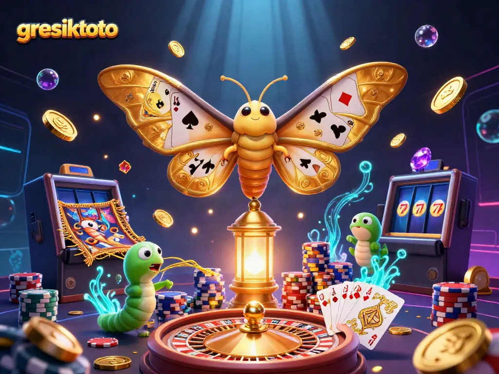 Engage with gresiktoto's dynamic online casino scene featuring interactive games and magical elements.