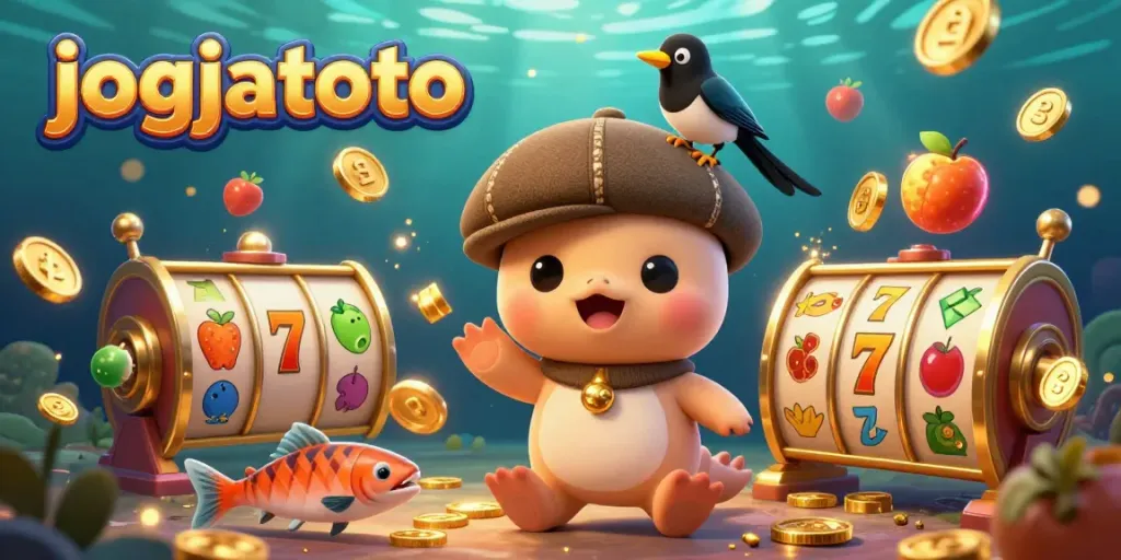 Experience the thrill of jogjatoto with a playful Nessie and rich casino symbols.