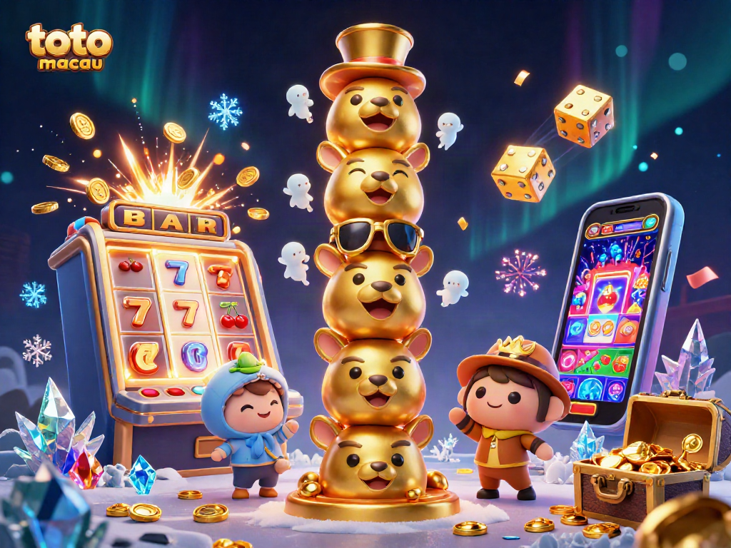 Menangkan pengalaman bermain toto macau dengan elemen kasino berwarna-warni dan simbol keberuntungan.