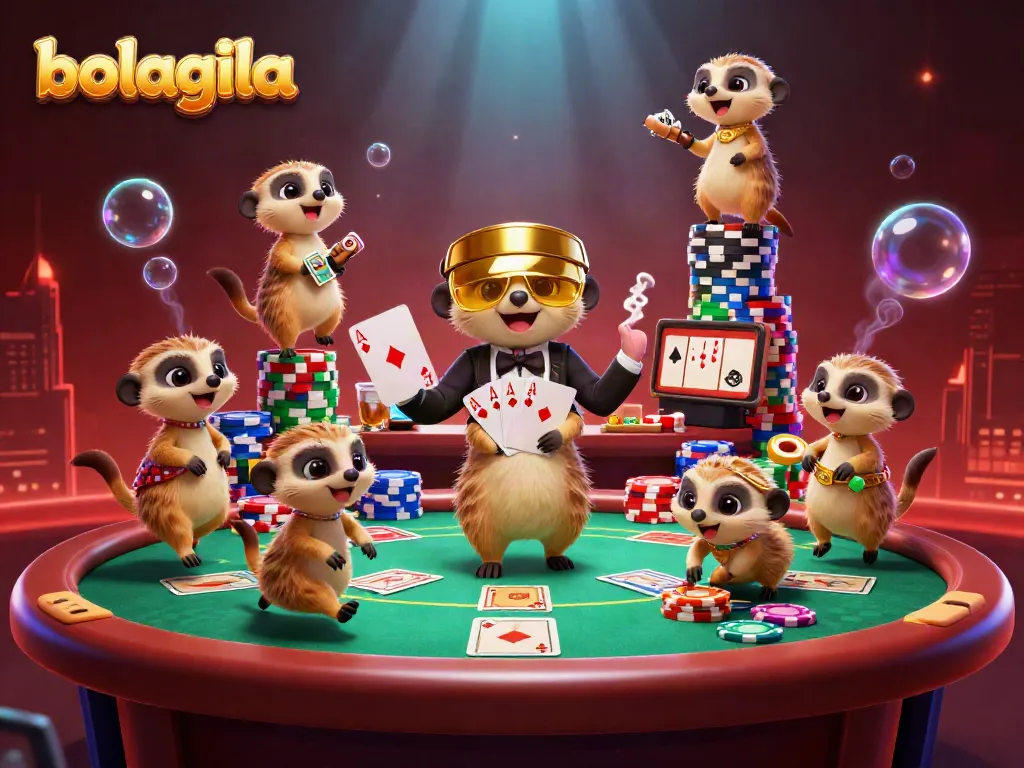 Bolagila menyajikan kasino yang dikelola meerkat, pengalaman permainan yang unik.