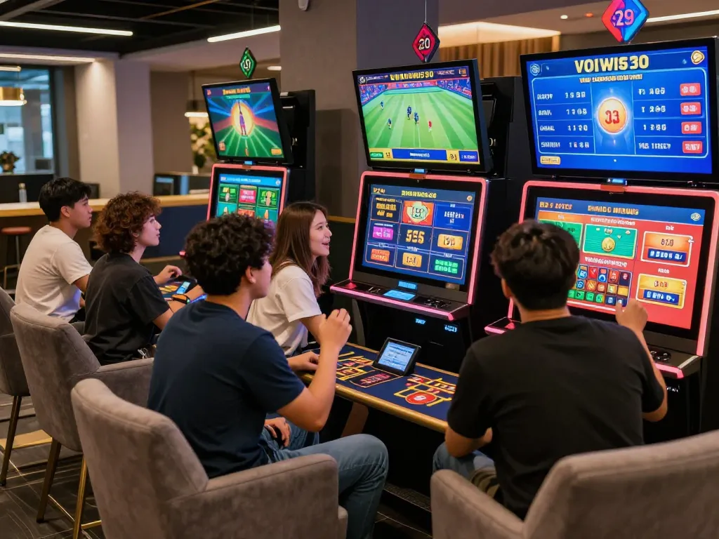 Players enjoying online gambling on XX88 platform with vibrant games and community atmosphere.