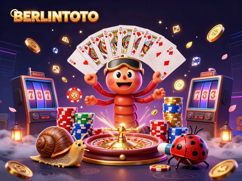Experience thrilling gameplay at BERLINTOTO with vibrant casino elements and engaging characters in action.