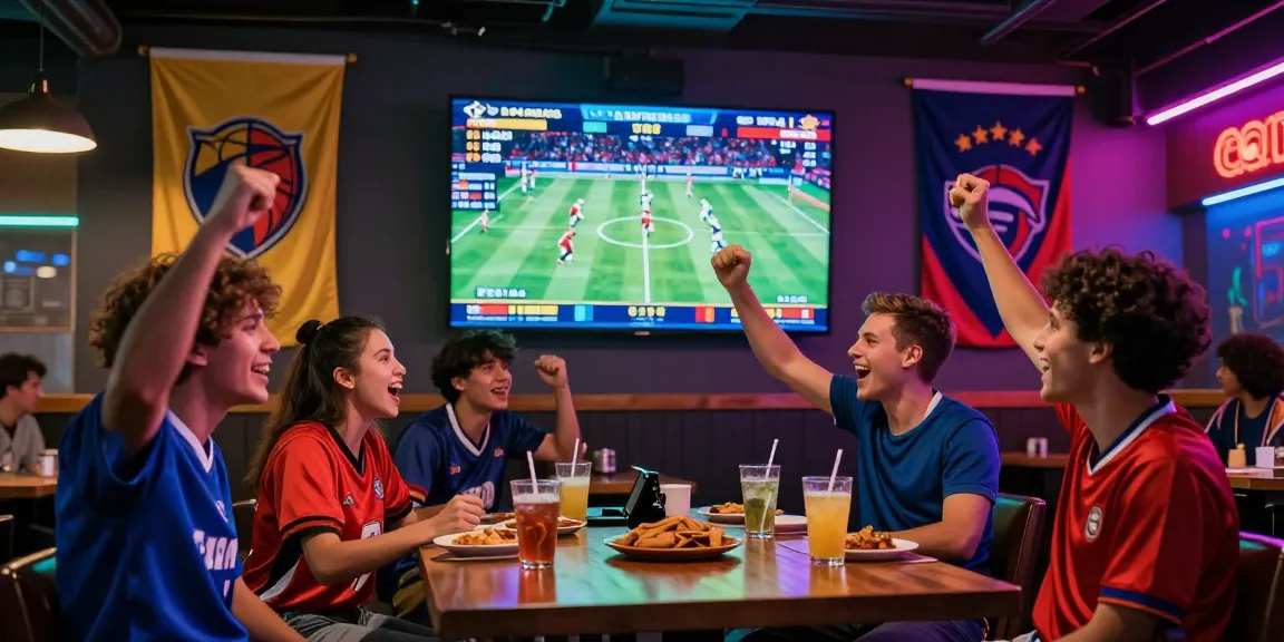 The thrilling atmosphere of thể thao au88 sports betting with enthusiastic fans enjoying live games and cheering together.