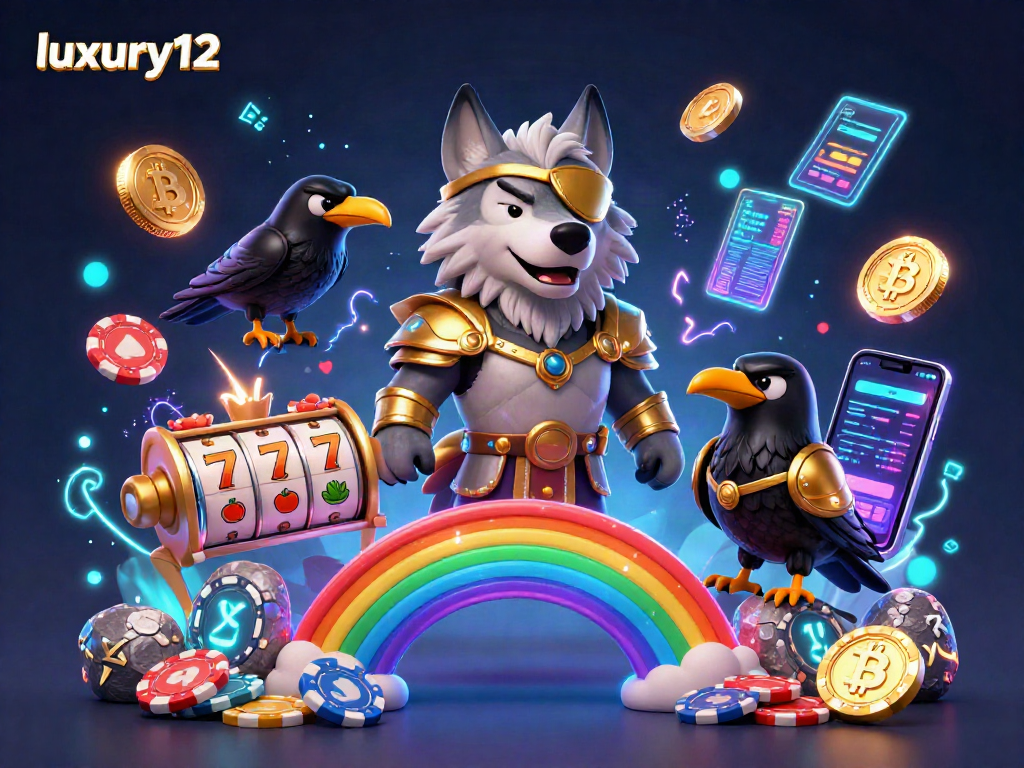 Experience explosive wins with luxury12 at the casino, featuring Odin and his ravens in a magical scene.