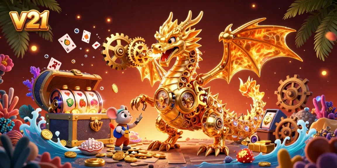 Mendapatkan kemenangan di permainan slot dengan v21 dan jackpot menanti di dalam peti harta karun.