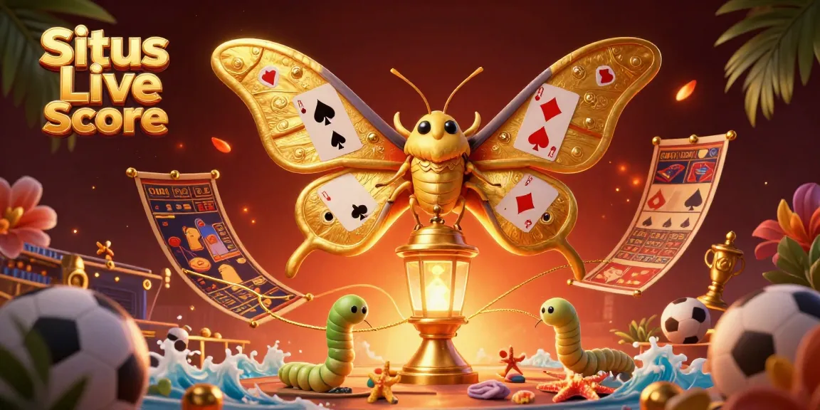Situs Live Score offers an energetic display of football betting excitement with vibrant characters and visuals.