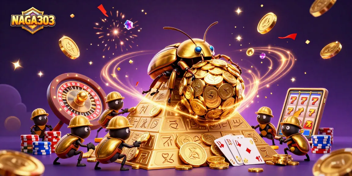 NAGA303 elevates the excitement with cascading coins and a grand jackpot scene.
