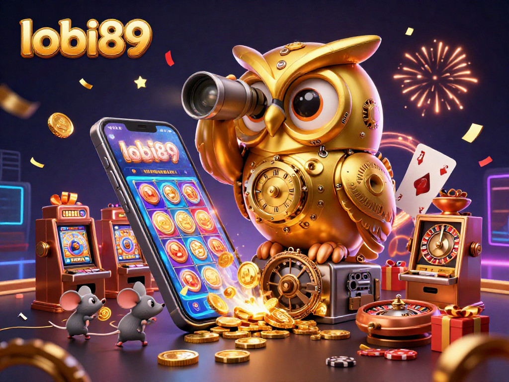 Menang besar di lobi89 dengan permainan slot yang menarik dan ikon berwarna cerah.