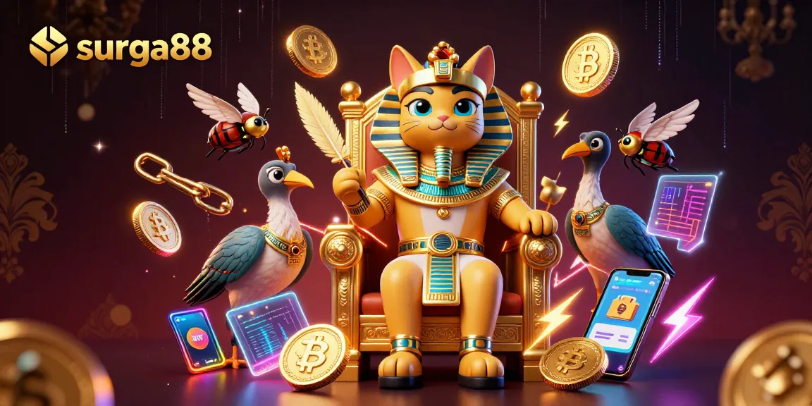 Experience thrilling games at surga88, a premier online casino featuring unique Egyptian-themed elements.