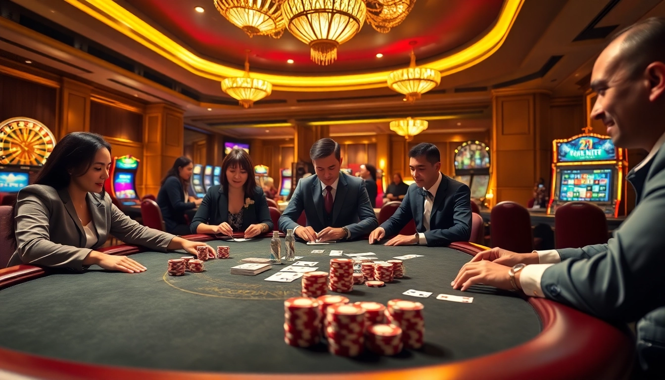 High-stakes poker action at a casino with genuine 'jagoan86' excitement and elegant atmosphere.