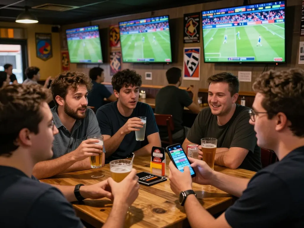 Join the excitement of betting on sports events with UU88 while enjoying a vibrant atmosphere at a sports bar.