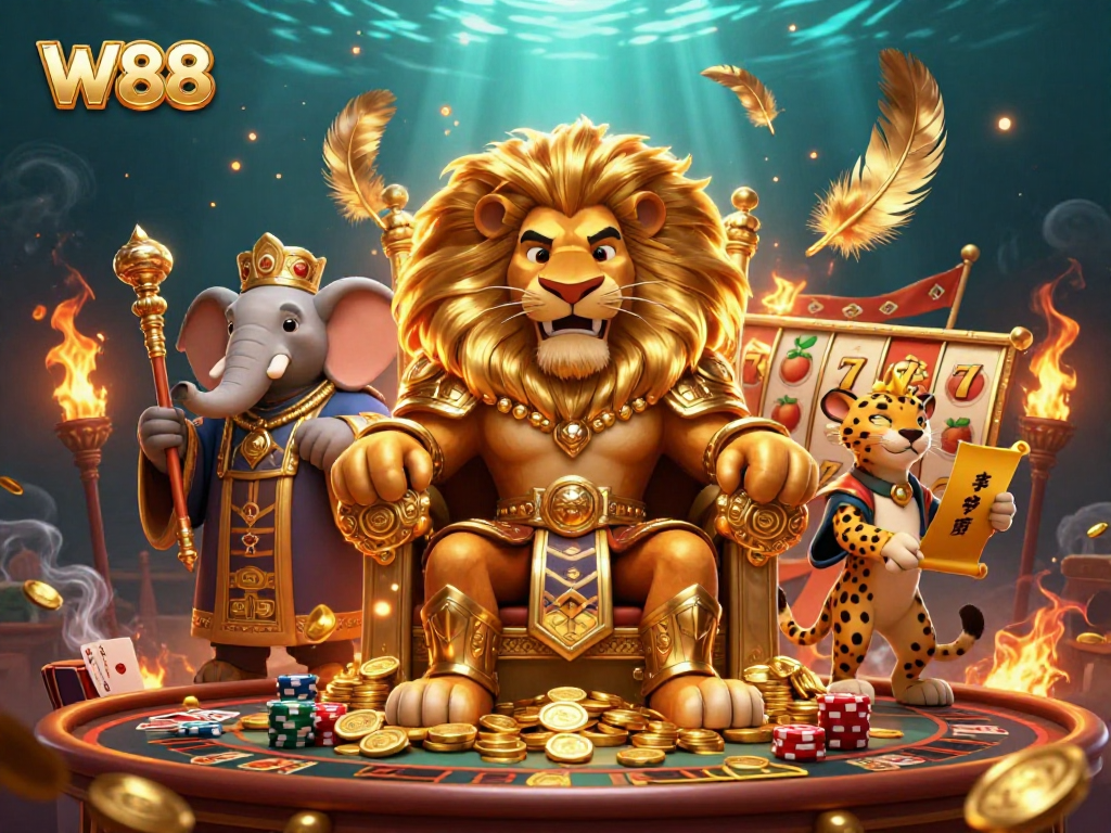 Play exciting casino games at W88 with vibrant slots and dynamic live casino elements.