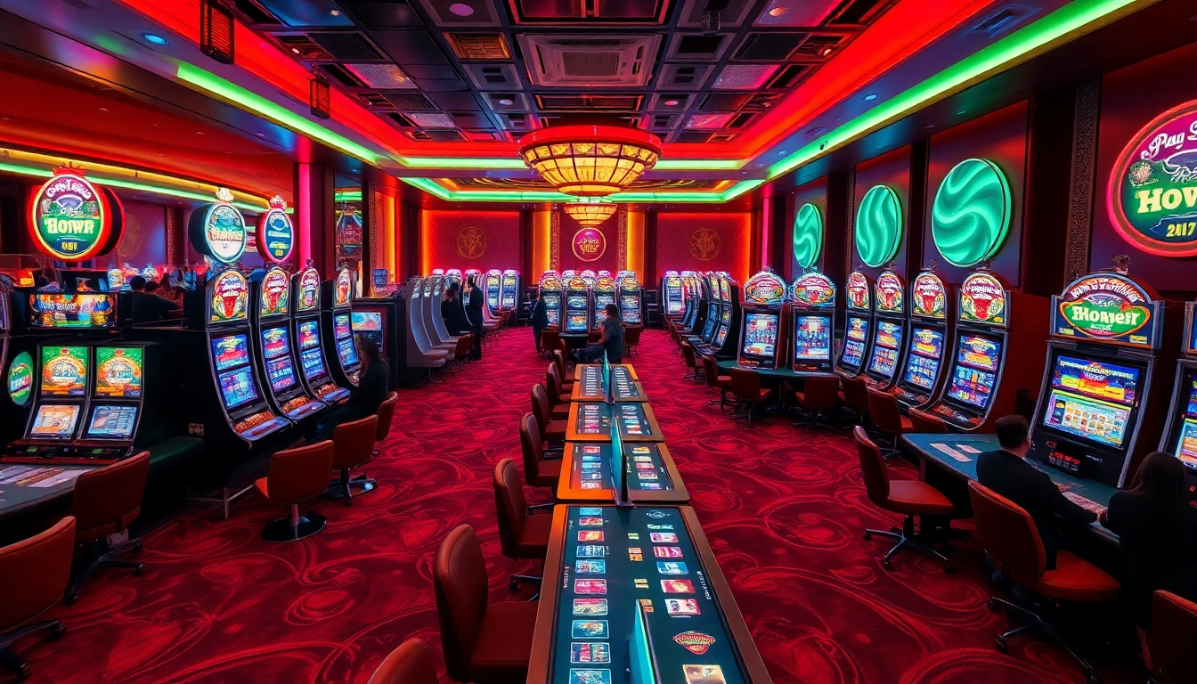 Menangkan permainan di dentoto dengan slot dan meja kasino yang bercahaya.
